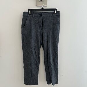 LOFT Gray Straight Leg Pants with Modern Silhouette